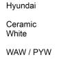 Preview: Hyundai, Ceramic White, WAW / PYW.